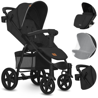 Kočík Lionelo Annet Plus Black Carbon